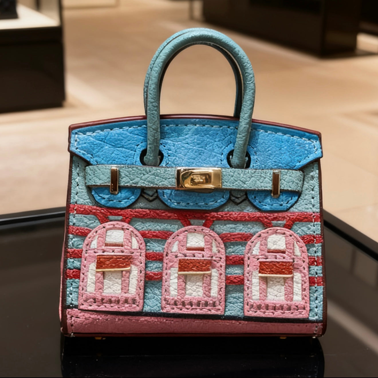 【Mini Cottage Bag】Little House Charm – 8×9cm