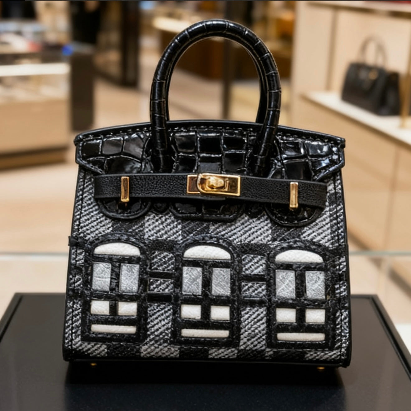 【Mini Cottage Bag】Little House Charm – 8×9cm