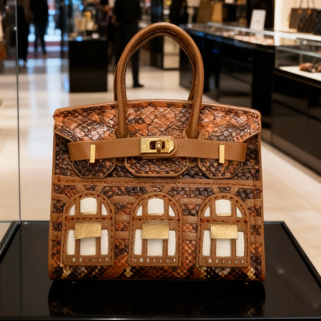 【Mini Cottage Bag】Little House Charm – 8×9cm