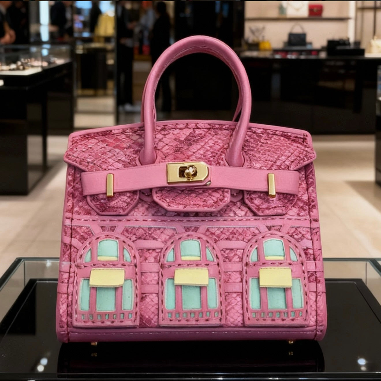 【Mini Cottage Bag】Little House Charm – 8×9cm