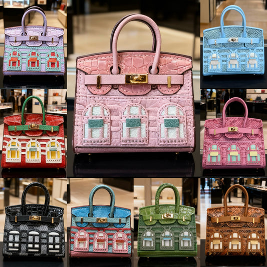 【Mini Cottage Bag】Little House Charm – 8×9cm